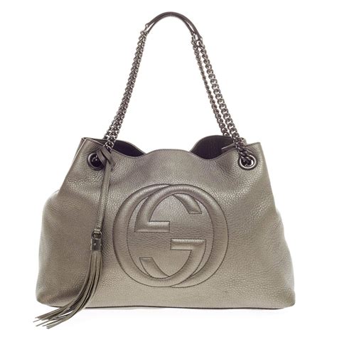 gucci handbag chain strap|Gucci shoulder tote bags.